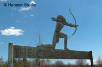 Melvin Village, NH - Sign - The Grave By The Lake